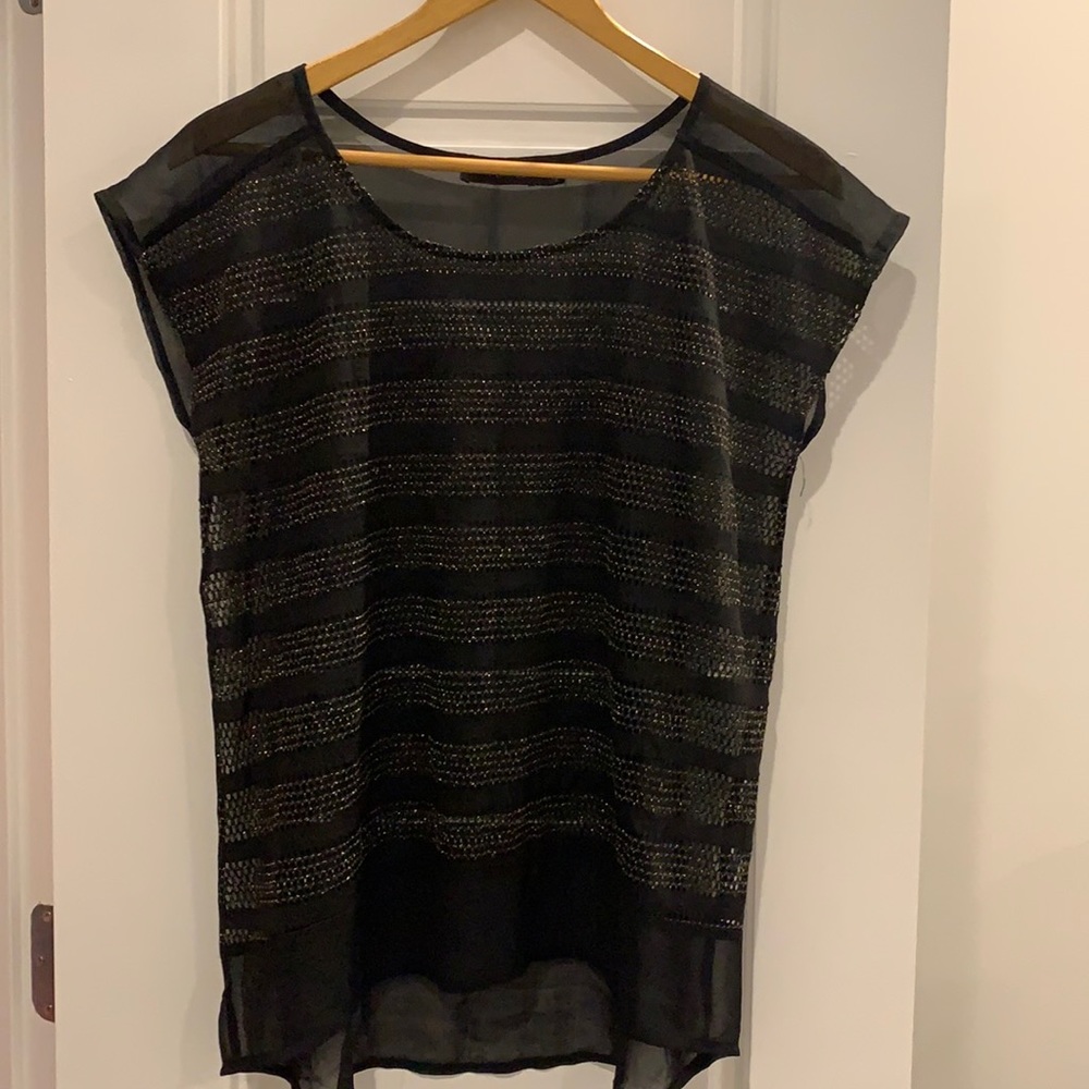 The limited sheer black shirt